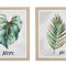 Set 2 tablouri canvas Leaf 45x50 cm