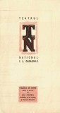NI1233 Teatrul Național I L Caragiale, Mașina de scris cu Marietta Deculescu, Tanți Costea, Florin Piersic, program