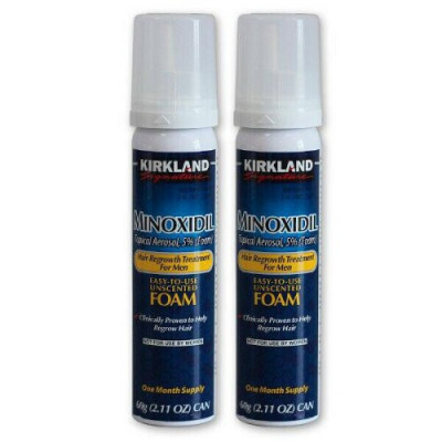 Spuma Minoxidil Kirkland 5%, Tratament impotriva caderii parului pentru 2 luni foto