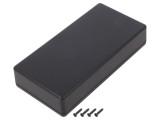 Carcasă universală ABS neagră, 85,5 x 170 x 35,5 mm