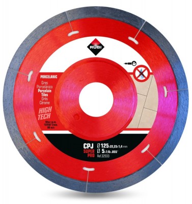 Disc diamantat pt. gresie portelanata 125mm, CPJ 125 SuperPro - RUBI-32933 foto