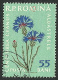 EROARE / ROMANIA 1959 LP 485 PLANTE MEDICINALE CTO - LITERA ,,M&#039;&#039; RUPTA, Flora, Stampilat