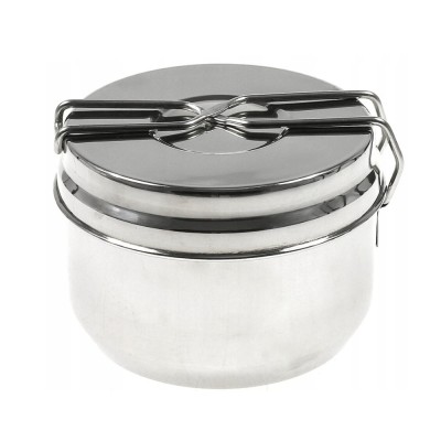Set vase pentru camping, din inox, 3 piese 15.4/15/13cm, Kinghoff foto