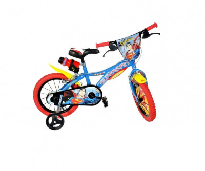 Bicicleta copii 16&amp;quot; Superman PlayLearn Toys foto