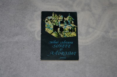 Sonete si aforisme - Mihai Codreanu foto