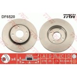 Set disc frana Ford Fiesta 5 (Jh Jd) 11.01-12.14, Fata, 278X25mm, ventilat, TRW
