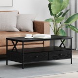 vidaXL Masă de cafea Stejar negru 100 x 51 x 45 cm Lemn compozit
