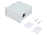 Carcasă ABS Gri 72x72x36mm cu Răsucire, MASZCZYK