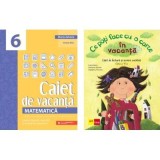 Pachet 2 caiete vacanta clasa a 6-a: Matematica. Caiet de vacanta si Ce poti face cu o carte in vacanta - Maria Zaharia, Ioana Nanu