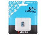 Card microSDXC Kingston 64GB Viteză 170MB/s R, 70MB/s W, Rezistent -25&divide;85&deg;C SDCG4/64GBSP