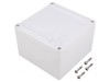 Carcasă universală policarbonat 120x120x80mm 1555P2GY