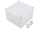 Carcasă universală policarbonat 120x120x80mm 1555P2GY