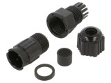Conector circular mufă dimensiune B tată PIN 2 5A IP67 drept