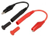 Cabluri de măsurare mufă banană 4 mm cu clemă crocodil