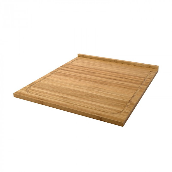 Tocator mare din bambus, 46 x 53 cm, nu toceste cutitele, Maro