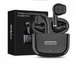 Casti Lenovo wireless, Bluetooth 5,1, rezistente la apa, LP40 PRO, Negre, Casti In Ear, Active Noise Cancelling