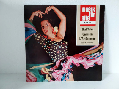 Vinil &amp;ndash; Bizet-Suiten / Carmen- L&amp;#039;Arl&amp;eacute;sienne, Orchestre de la Suisse Romande foto