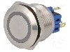 Intrerupator anti-vandalism, ON-(ON), &Oslash;25mm, ONPOW - GQ25-11E/R/24V/S