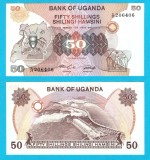 Uganda (pick 18) 50 Shillings 1982 UNC- serie: 206406; Nalubaale