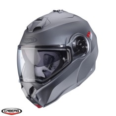 Casca modulabila pentru scuter - motocicleta (flip-up) Caberg model Duke Evo SV gun metal (titanium) mat Pinlock ready &ndash; lentila Pinlock inclusa Titan