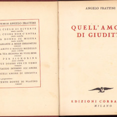 HST C4127N Quell'amore di Giuditta di Angelo Frattini 1935
