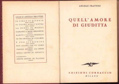 HST C4127N Quell&amp;#039;amore di Giuditta di Angelo Frattini 1935 foto