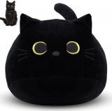 Pisici Perne de pluș Jucării, 12&#039;&#039; Kawaii Negru Umplut Animale Drăguț Soft Plush, Oem