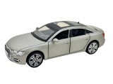 Macheta Audi A6L gri 1:32 replica metal lumini si sunete usi capota si portbagaj functionale