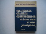 Verificarea calitatii constructiilor de beton armat si beton precomprimat