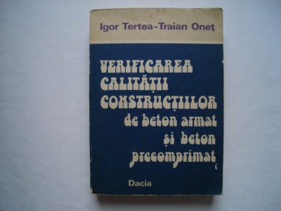Verificarea calitatii constructiilor de beton armat si beton precomprimat foto