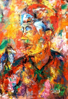 Tablou abstract-Mon petit oiseaux foto