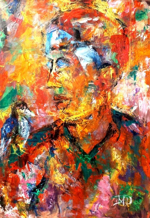 Tablou abstract-Mon petit oiseaux