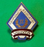 Insigna sport - "VOINTA" - CAMPIONATUL ASOCIATIEI Locul II