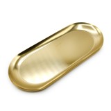 Cumpara ieftin Tavă metalică ovală, 22 cm, aurie