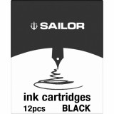Set 12 Cartuse cerneala Sailor Black