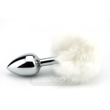 Dopuri anale cu codita - Furry Fantasy Codita de Iepuras Alb Dop Anal