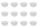 Set boluri, 12 piese, 1.5 L, Plastic, Transparent