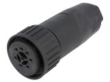 Mufă Circulară IP67, 8 Pini Argintată