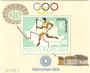 Preolimpiada Munchen 1972 - colita dantelata