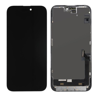 Display iPhone 15 Pro Compatibil OLED Negru foto
