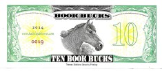 !!! RARR : SUA - FANTASY NOTE - 10 BOOK BUCKS 2014 - AUNC / CEA DIN SCAN