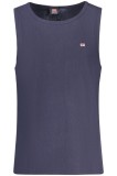 Norway Tricou fara maneci barbati, cu mini logo brodat, Regular fit, Bleumarin inchis, S