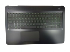 Carcasa superioara cu tastatura palmrest Laptop, HP, Pavilion 15-BC, 15T-BC, TPN-Q173, 858971-001, iluminata, layout US