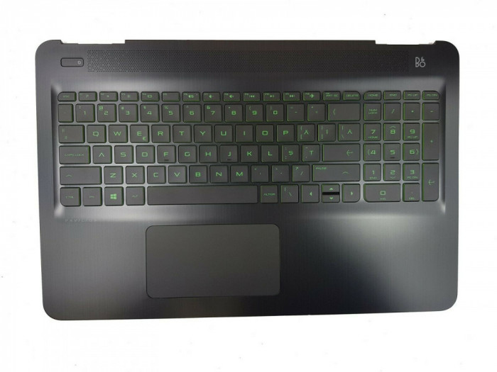Carcasa superioara cu tastatura palmrest Laptop, HP, Omen 15-AX, 15T-AX, 858971-001, iluminata, layout US