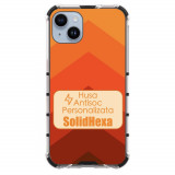 Husa Personalizata iPhone 15 Plus Silicon si Policarbonat Antisoc SolidHexa