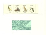 Portugal Madeira 1987 - Păsări, serie neuzata in carnet
