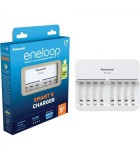 Incarcator Eneloop pro Panasonic SMART 8 CHARGER 8x AA R6 sau 8x AAA R3 NiMH BQ-CC63E