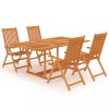 VidaXL Set mobilier de grădină, 5 piese, lemn masiv de tec 3059539