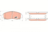 TRW GDB3268 COTEC set placute frana,frana disc