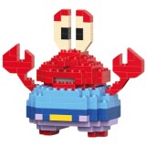 Set De Constructie Mr. Crab Spongebob Innovium&trade;, Kit Premium Cu 149 Piese, Model Realist De Crab, Material ABS, 6.8 &times; 3.8 &times; 7.6 CM, 50 G